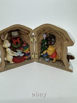 Disney Winnie The Pooh Rabbits House Christmas Holiday Home Sweet Burrow Hinged