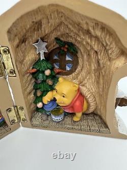 Disney Winnie The Pooh Rabbits House Christmas Holiday Home Sweet Burrow Hinged