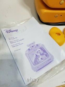 Disney Winnie The Pooh TV CRT 13 & DVD Player Yellow Combo Set (2005), Works