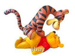 Disney Winnie The Pooh & Tigger Big Fig Statue Huge Rare