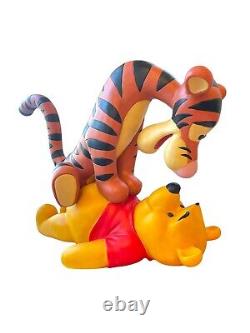 Disney Winnie The Pooh & Tigger Big Fig Statue Huge Rare