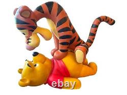 Disney Winnie The Pooh & Tigger Big Fig Statue Huge Rare