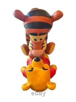 Disney Winnie The Pooh & Tigger Big Fig Statue Huge Rare