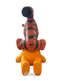 Disney Winnie The Pooh & Tigger Big Fig Statue Huge Rare