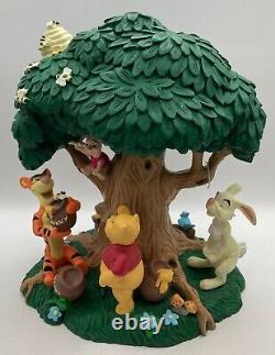 Disney Winnie The Pooh, Tigger, Piglet, Eeyore & More Under Tree Statue