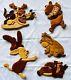 Disney Winnie The Pooh Tigger Piglet Wooden Wall Nursery Plaque Lot Of 5 Vintage
