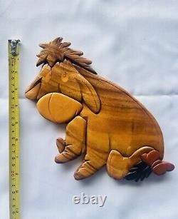 Disney Winnie The Pooh Tigger Piglet Wooden Wall Nursery Plaque Lot Of 5 Vintage