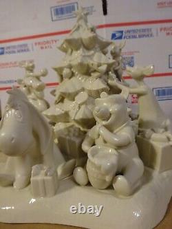 Disney Winnie The Pooh Tree Trimming Party Christmas Lenox Figure Unpainted