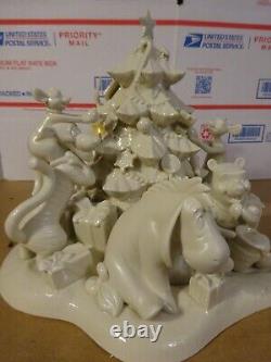 Disney Winnie The Pooh Tree Trimming Party Christmas Lenox Figure Unpainted