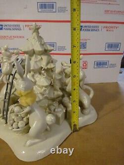 Disney Winnie The Pooh Tree Trimming Party Christmas Lenox Figure Unpainted