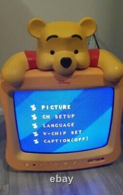 Disney Winnie The Pooh Tube TV CRT 13 (2005) Remote & Wall Mount