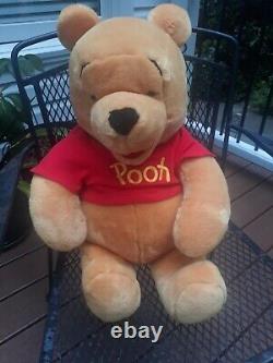 Disney Winnie The Pooh Vintage LARGE JUMBO 27 inch Plush Stuffed Bear