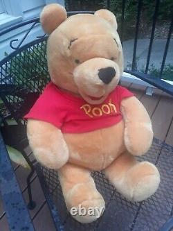 Disney Winnie The Pooh Vintage LARGE JUMBO 27 inch Plush Stuffed Bear