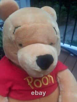 Disney Winnie The Pooh Vintage LARGE JUMBO 27 inch Plush Stuffed Bear