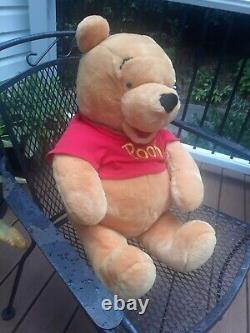 Disney Winnie The Pooh Vintage LARGE JUMBO 27 inch Plush Stuffed Bear