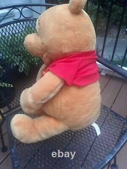 Disney Winnie The Pooh Vintage LARGE JUMBO 27 inch Plush Stuffed Bear