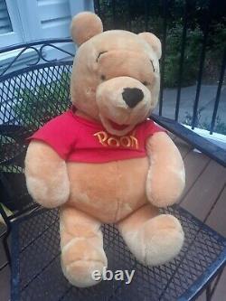 Disney Winnie The Pooh Vintage LARGE JUMBO 27 inch Plush Stuffed Bear