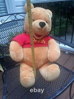 Disney Winnie The Pooh Vintage LARGE JUMBO 27 inch Plush Stuffed Bear