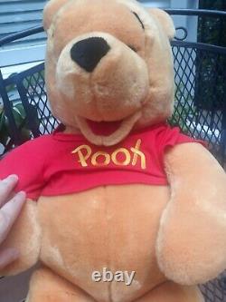 Disney Winnie The Pooh Vintage LARGE JUMBO 27 inch Plush Stuffed Bear