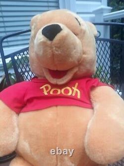 Disney Winnie The Pooh Vintage LARGE JUMBO 27 inch Plush Stuffed Bear