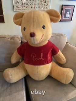 Disney Winnie The Pooh Vintage LARGE JUMBO 32 inch Plush Stuffed Bear Huge