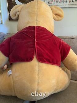 Disney Winnie The Pooh Vintage LARGE JUMBO 32 inch Plush Stuffed Bear Huge