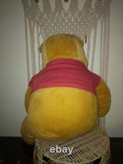 Disney Winnie The Pooh Vintage LARGE JUMBO 36 inch Plush Stuffed Bear