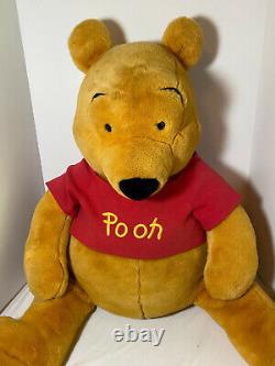 Disney Winnie The Pooh Vintage LARGE JUMBO 36 inch Plush Stuffed Bear