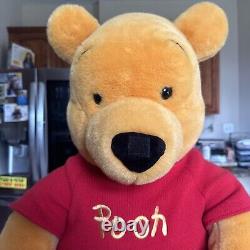 Disney Winnie The Pooh Vintage LARGE JUMBO 36 inch Plush Stuffed Bear Quality