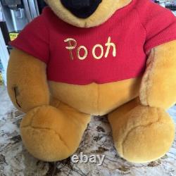 Disney Winnie The Pooh Vintage LARGE JUMBO 36 inch Plush Stuffed Bear Quality