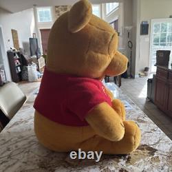 Disney Winnie The Pooh Vintage LARGE JUMBO 36 inch Plush Stuffed Bear Quality