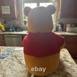 Disney Winnie The Pooh Vintage LARGE JUMBO 36 inch Plush Stuffed Bear Quality