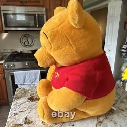 Disney Winnie The Pooh Vintage LARGE JUMBO 36 inch Plush Stuffed Bear Quality