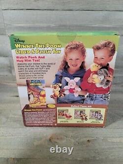 Disney Winnie The Pooh Vintage Plush Toy and Video Complete Set of 4 Figures