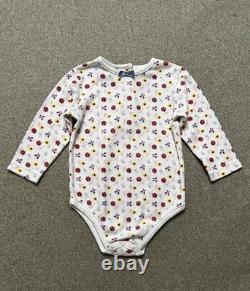 Disney Winnie the Pooh 12M 3 Piece Outfit Cardigan Bodysuit Denim Pants 90s Y2K