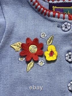 Disney Winnie the Pooh 12M 3 Piece Outfit Cardigan Bodysuit Denim Pants 90s Y2K