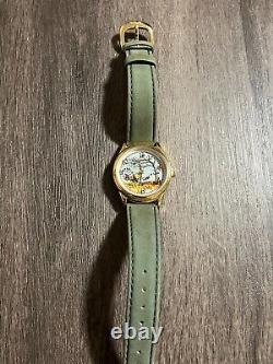 Disney Winnie the Pooh Blustery Day Watch withGreen Hunny Pot Cannister LE
