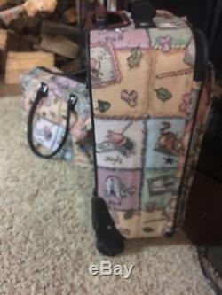 Disney Winnie the Pooh Carry On Luggage Suitcase Duffle patchwork