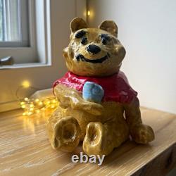 Disney Winnie the Pooh Ceramic Cookie Jar with Removable Lid. Hand crafted