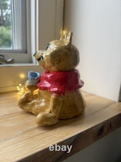 Disney Winnie the Pooh Ceramic Cookie Jar with Removable Lid. Hand crafted