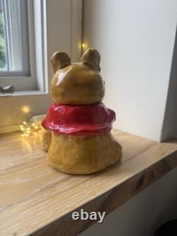 Disney Winnie the Pooh Ceramic Cookie Jar with Removable Lid. Hand crafted