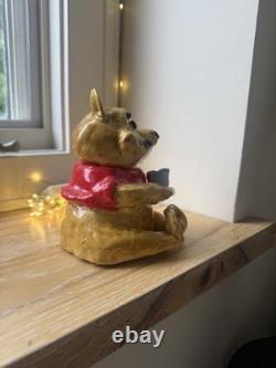 Disney Winnie the Pooh Ceramic Cookie Jar with Removable Lid. Hand crafted