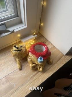 Disney Winnie the Pooh Ceramic Cookie Jar with Removable Lid. Hand crafted