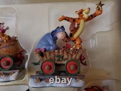 Disney Winnie the Pooh Christmas Train Set In Original Box VTG NEW Danbury Mint