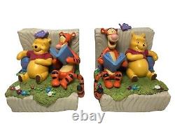 Disney Winnie the Pooh Collection 100 Acre Meadow Sculpted Resin Bookends w Box