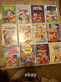Disney Winnie the Pooh DVD Lot of 12 Special Edition Tall/DVD Case