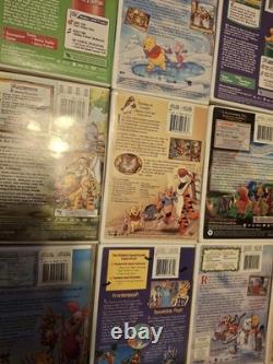 Disney Winnie the Pooh DVD Lot of 12 Special Edition Tall/DVD Case