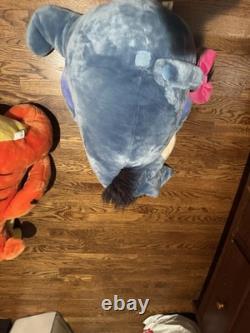 Disney Winnie the Pooh, Eeyore & Tigger Jumbo Plush Lot Great Condition Rare 90s