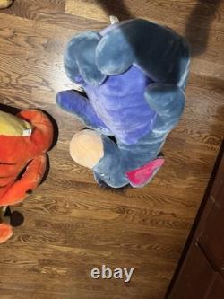 Disney Winnie the Pooh, Eeyore & Tigger Jumbo Plush Lot Great Condition Rare 90s