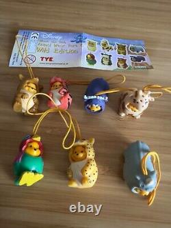 Disney Winnie the Pooh Figure Peek-A-Pooh Series Charm Rare Frog Lot Set Eeyore